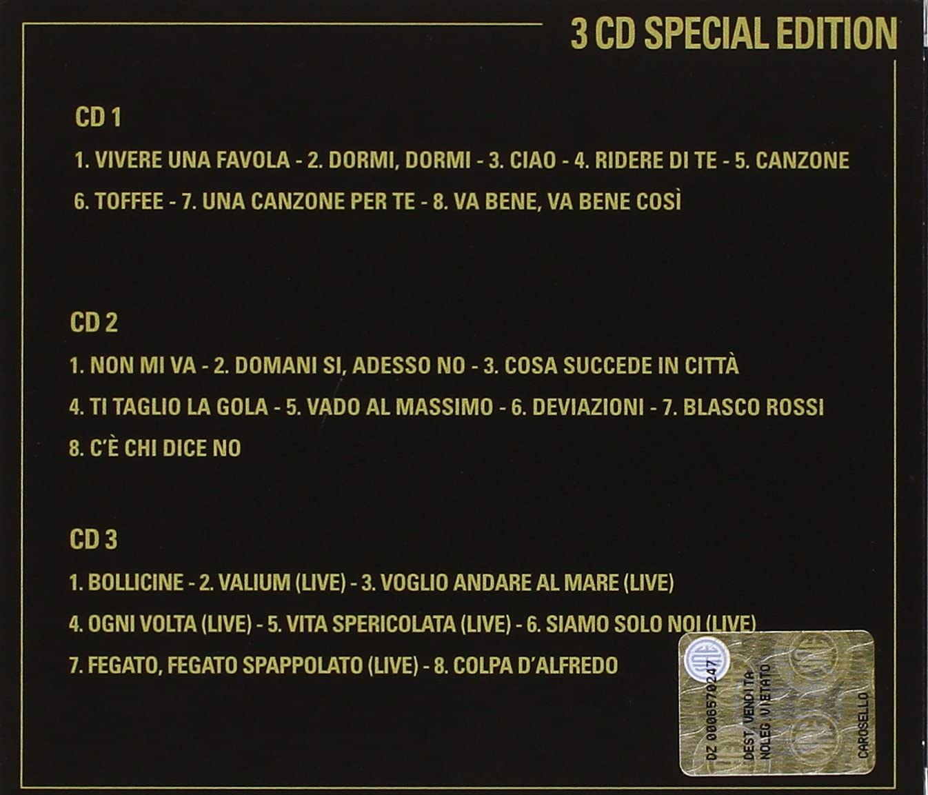 Volume 1 3CD Special Edition BOXSET