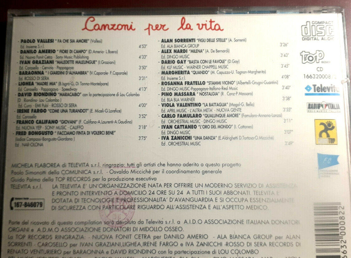Canzoni Per La Vita - Radioitalia
