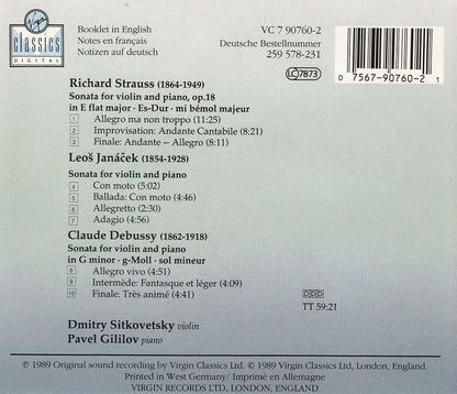 Sonatas For Violin And Piano