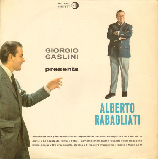 Giorgio Gaslini  Presenta Alberto Rabagliati